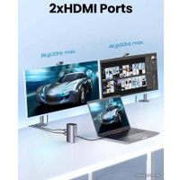 Док-станция Ugreen USB C Triple Display Docking Station 12-in-1 90325