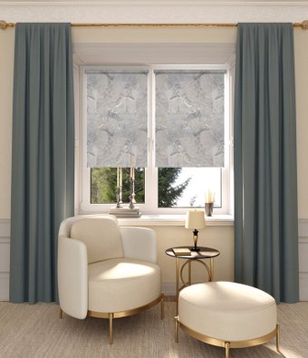 Мини рулонные шторы Legrand Фавор 38x175 (темно-серый)