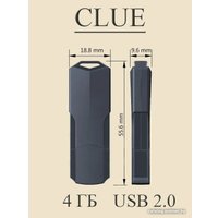 USB Flash SmartBuy Clue 4GB (черный)