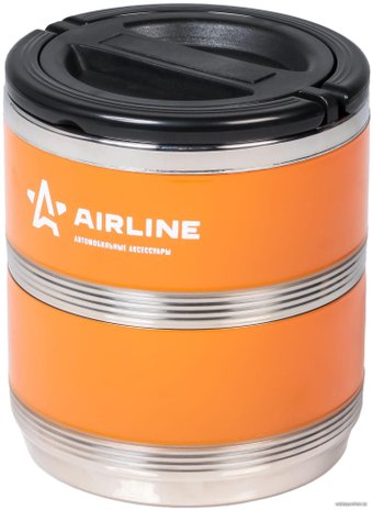Термос для еды Airline IT-T-02 1.4л (оранжевый/черный)