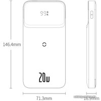 Внешний аккумулятор Baseus Magnetic Wireless PPMT-03 10000mAh (темно-синий)