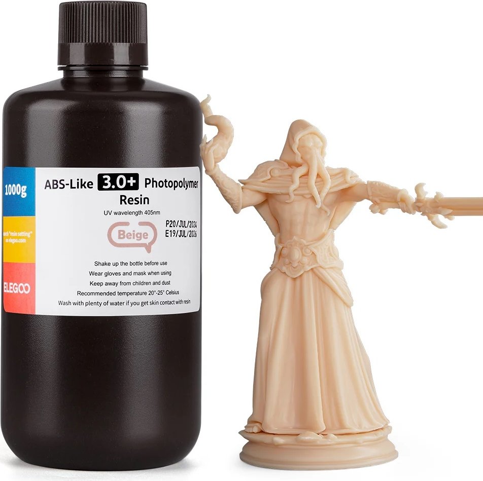 

Фотополимер Elegoo ABSlike V3.0+ 1кг (бежевый)