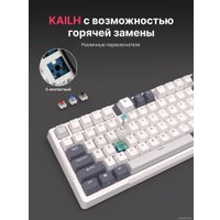 Клавиатура Royal Kludge RK-H81 RGB White Night (RK Cyan)