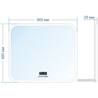 Зеркало Doratiz Ева 80x68 2711.921