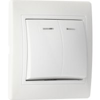Выключатель SmartBuy Венера SBE-01w-10-SW2-1