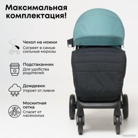 Коляска прогулочная «книга» Bubago Bass Light (темно-зеленый)