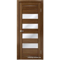 Межкомнатная дверь MDF-Techno Dominika 106 70x200 (орех пекан натуральный, лакобель кремовый)