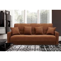 Диван Луховицкая Мебельная Фабрика Милан пружинный 140 (коричневый)