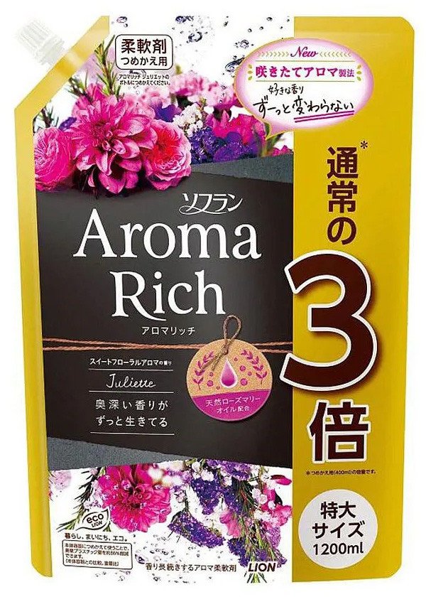 

Кондиционер для белья Lion Aroma Джульетт с богатым ароматом натуральных масел женский аромат 1.2 л