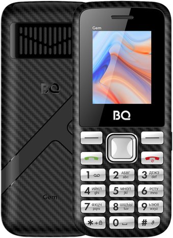 Кнопочный телефон BQ BQ-1860 Gem (черный)
