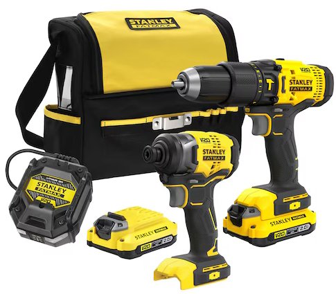

Stanley SFMCK465D2S (шуруповерт, винтоверт, 2 АКБ, сумка)