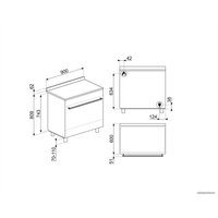 Кухонная плита Smeg C9GMX2