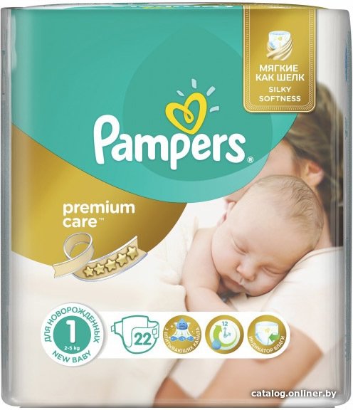 Подгузники Pampers Premium Care 1 Newborn (22 шт)