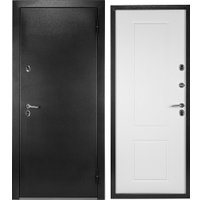 Металлическая дверь Guard Термо MG109 96x205 правая (черное серебро/белый ясень)