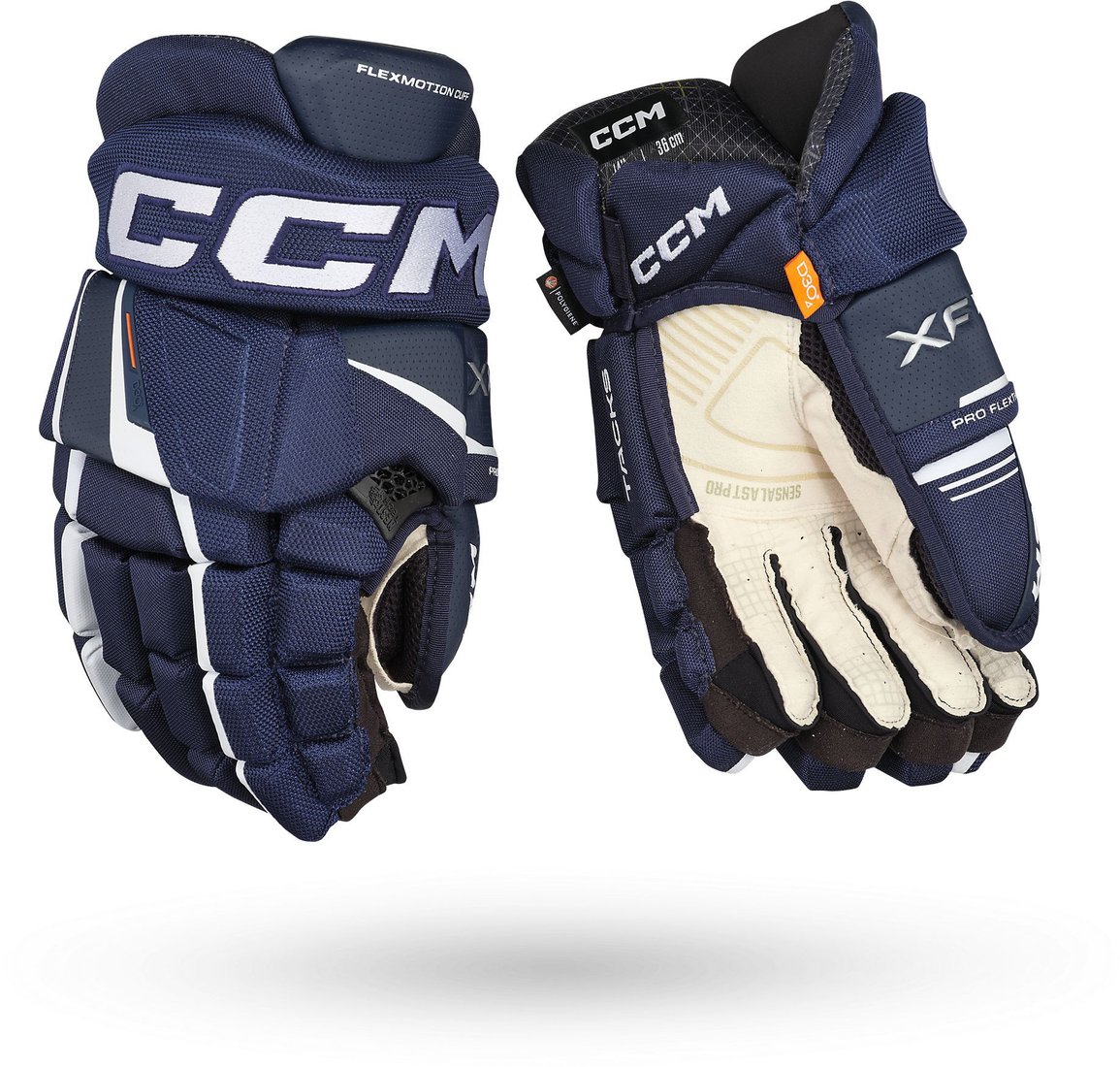 Перчатки CCM XF Pro Jr TAC Gloves Navy/White 11 (сине-белые)