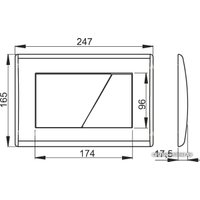 Панель смыва Alcaplast M170