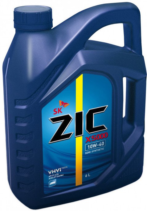 

Моторное масло ZIC 5000 10W-40 6л