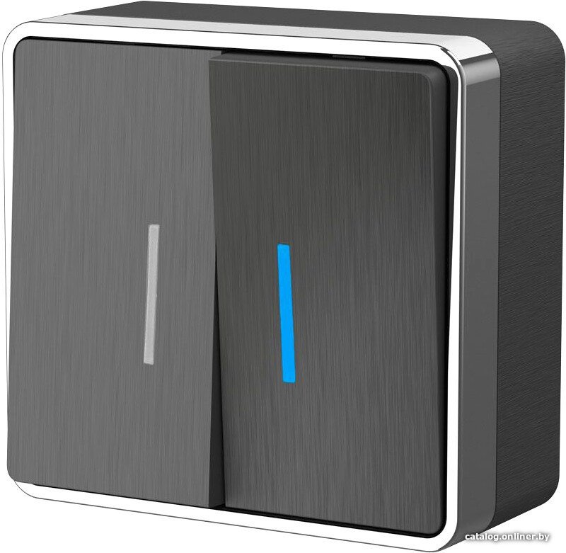 Выключатель Werkel Gallant W5020104 (графит рифленый)