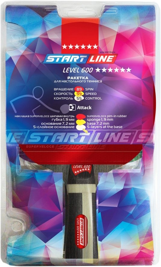 

Ракетка для настольного тенниса Start Line Level 600 12704