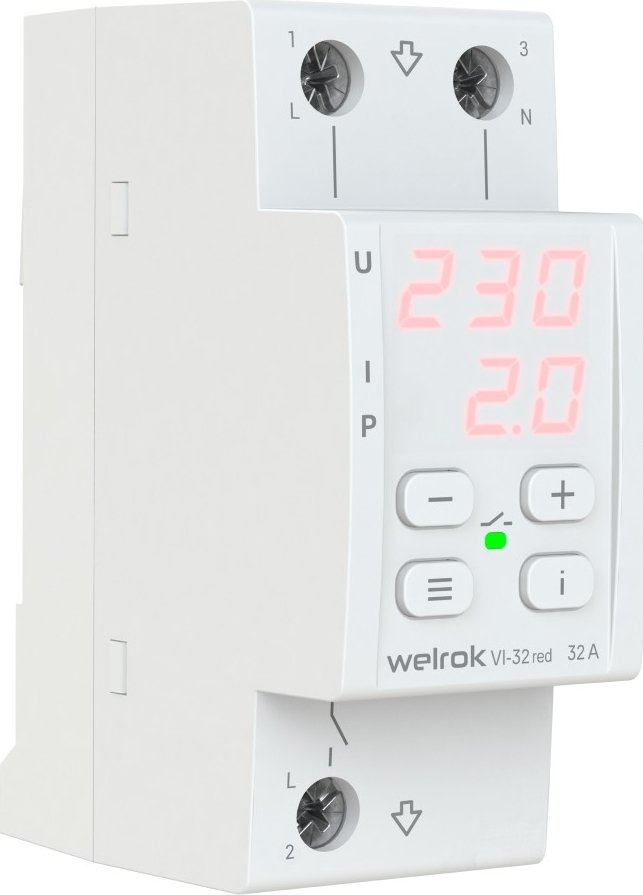 

Реле напряжения Welrok VI-32 red