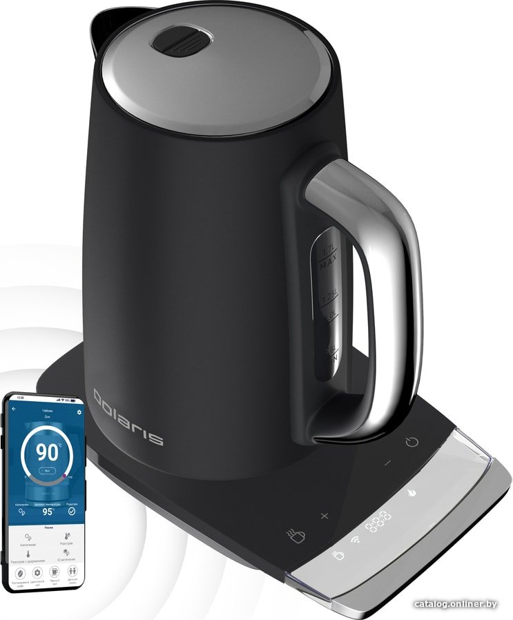 Электрический чайник Polaris PWK 1755CAD WIFI IQ Home (серый)