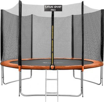 

Батут Atlas Sport 252 см - 8ft Pro (с лестницей, внешняя сетка, оранжевый)