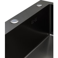 Кухонная мойка Blantek FS-5848HN Honeycomb Nano black ECO (+501F40-B)