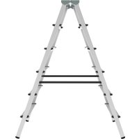Лестница-стремянка Новая высота NV 112 алюминиевая двухсторонняя 2x6 ступеней