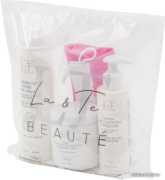  La and Te beaute Набор косметики Пэды+Тоник+Пенка+Перчатка-рукавица LT-23