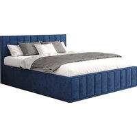 Кровать ДСВ Лана 1.6 с подъемным механизмом (синий софт)