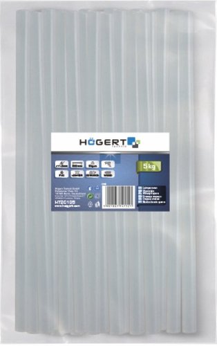 Клеевые стержни Hoegert Technik HT2C135 (180 шт, 5 кг, белый)