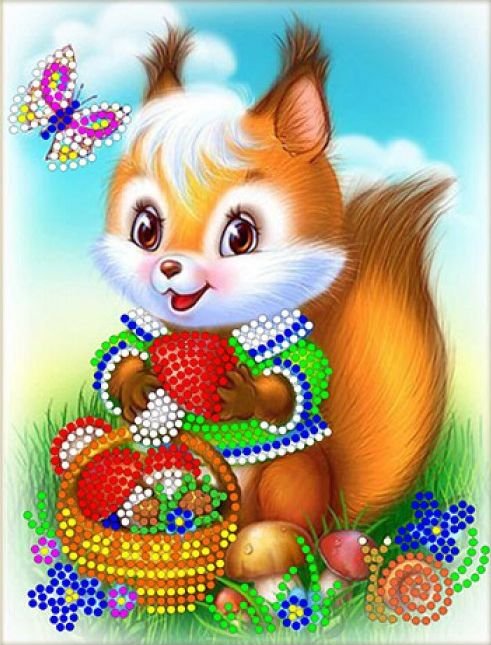 

Набор для вышивания Русская сказка Белочка КВ-003б