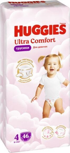 Трусики-подгузники Huggies Ultra Comfort Girl Mega 4 (46 шт)