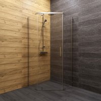 Душевой уголок Triton Дека 100x100 (хром, без поддона)