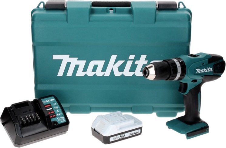 

Ударная дрель-шуруповерт Makita HP457DW (с 1-им АКБ, кейс)
