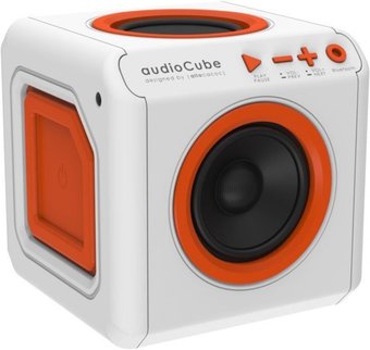 Allocacoc Audiocube Portable (белый/оранжевый)