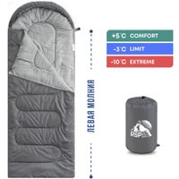 Спальный мешок RSP Outdoors Sleep 350 L (серый, 220x75см, молния слева)