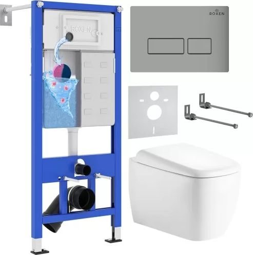 

Унитаз подвесной Roxen StounFix Dual Fresh 968503