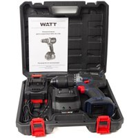 Дрель-шуруповерт WATT WAS-18 Li-2BL 1.018.090.01 (с 2-мя АКБ, кейс)