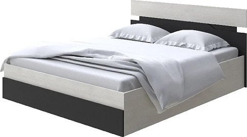 Кровать PROxSON Milton с ПМ 180x190 (дуб шамони светлый 124/черный)