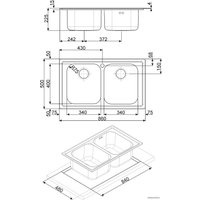 Кухонная мойка Smeg LEH862