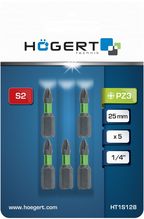 

Набор бит Hoegert Technik HT1S128