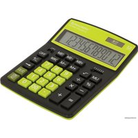 Бухгалтерский калькулятор BRAUBERG Extra Color-12-BKLG 250477 (черный/салатовый)