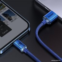 Кабель Baseus Crystal Shine USB Type-A - Lightning (1.2 м, синий)