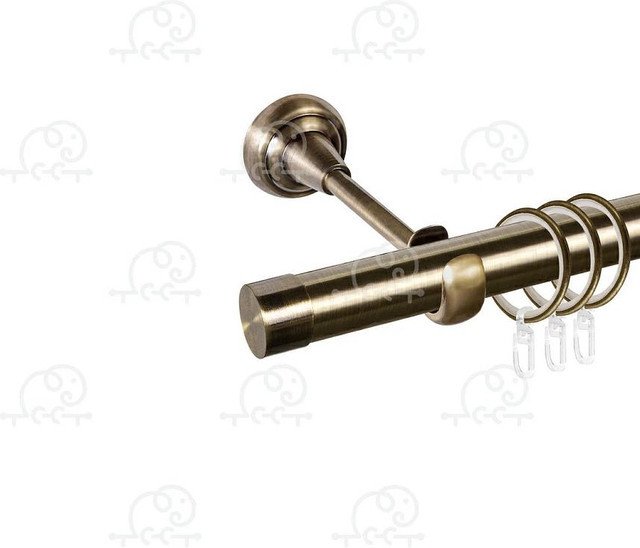 

Карниз для штор АС ФОРОС Шар большой D25Г с простым кольцом с крючком (1.4 м, сатин)