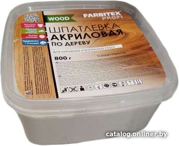 Шпатлевка Farbitex Profi Wood по дереву (сосна, 800 г)