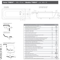 Ванна Smavit Trevi Titanium 160x70 (без ножек)