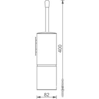 Ершик для унитаза Aquanet 8039