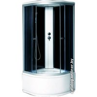 Душевая кабина Coliseum Симпл T-90 (черное/тонированное стекло)