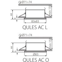 Точечный светильник Kanlux Qules ACO-C/M 26304